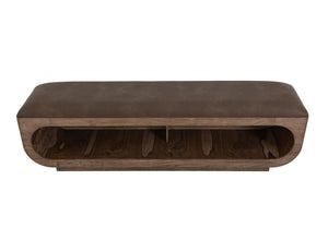 Balam - Wooden Bench With A Cushioned Seat