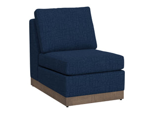 Georgia - Armless Chair Blue