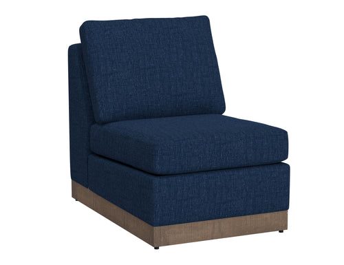 Georgia - Armless Chair Blue