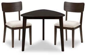 Shorbyn - 3 Pc. - Dining Table And 2 Chairs - Merlot
