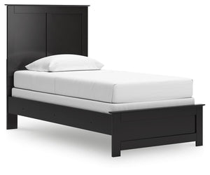 Maribel - Panel Bed Black