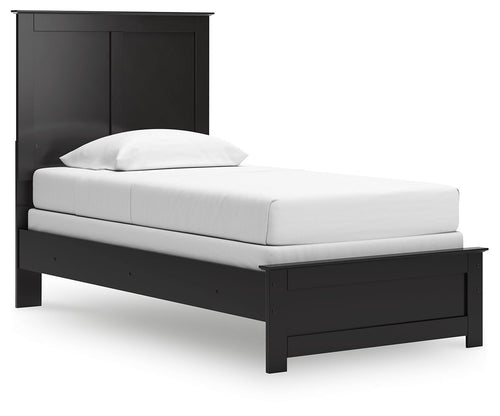 Maribel - Panel Bed Black