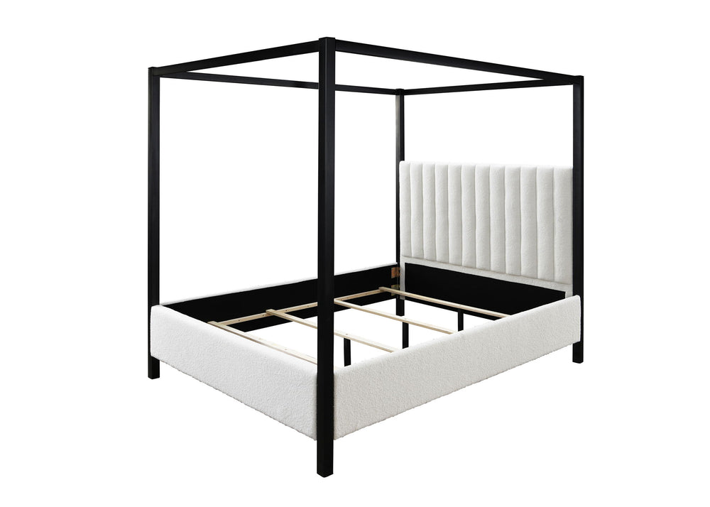 Adalyn - Canopy Bed White King