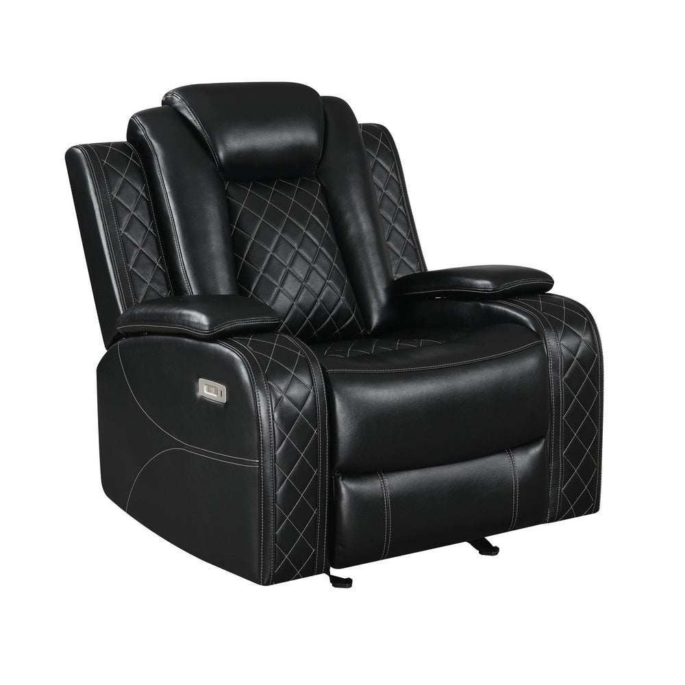 Orion II - Glider Recliner Black Manual Reclining