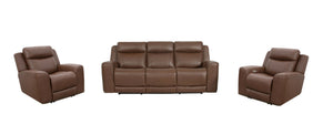 Calgary - Power Reclining Sofa Set Autumn Umber 3 Pc. Sofa, 2 Recliners