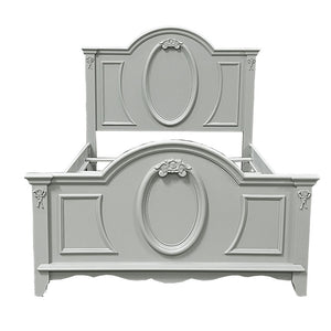 Flora - Panel Bed Gray Twin