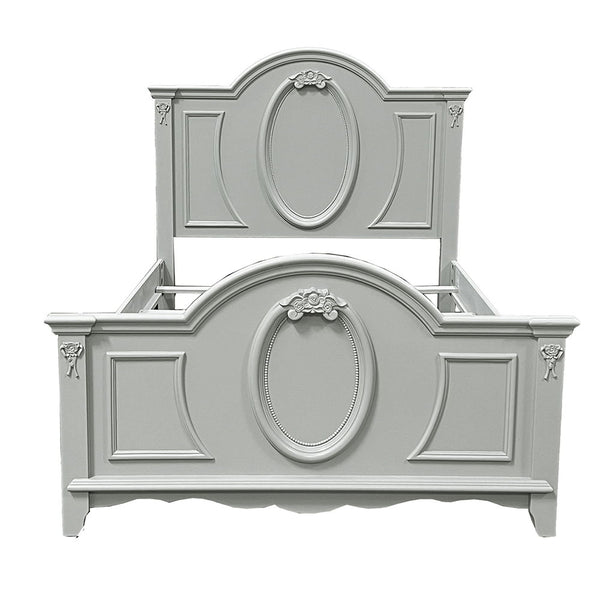 Flora - Panel Bed Gray Twin