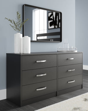 Finch - Six Drawer Dresser - Black