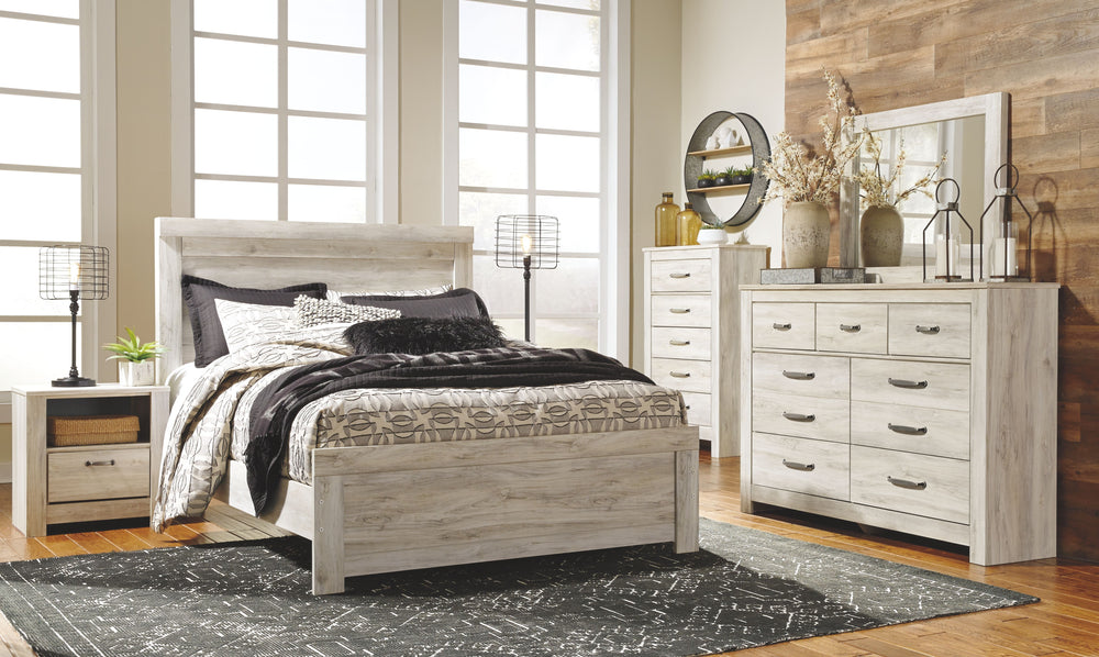Bellaby - Dresser, Mirror, Panel Bed Set Beige