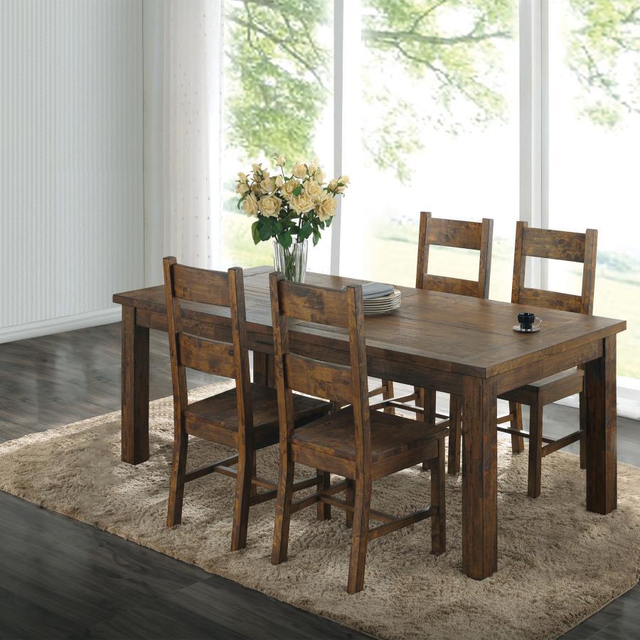 Coleman - Dining Room Set Dark Brown 5 Pc. Table, 4 Chairs