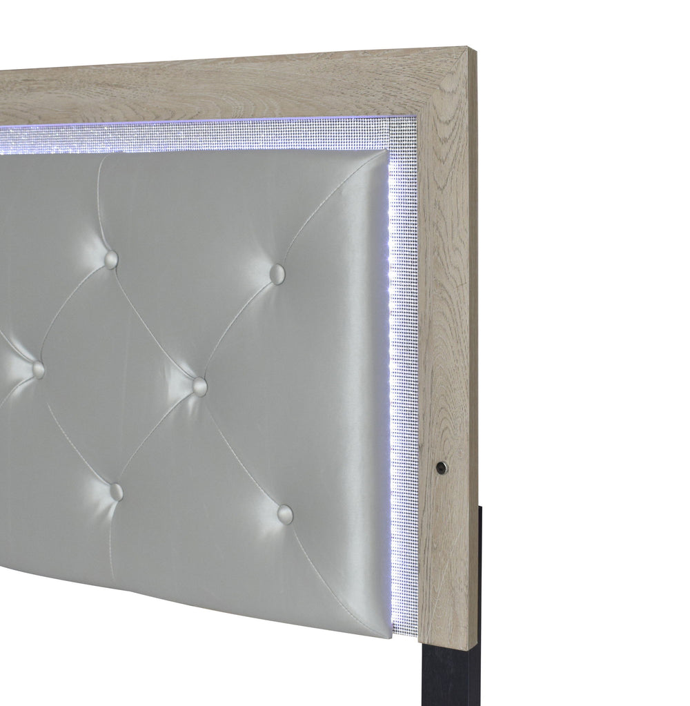 Jaylen - Queen Bed In One Box - Limed Oak