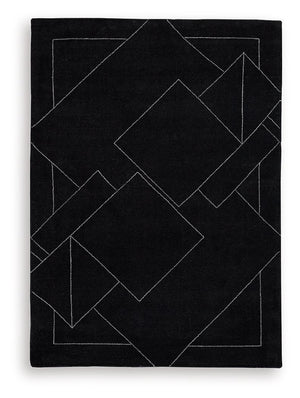 Marav - Rug Black 5' x 7'