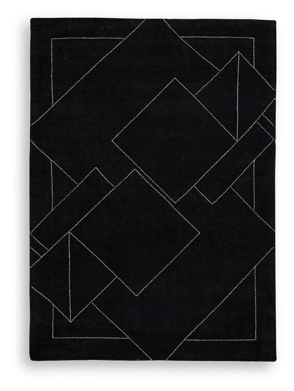 Marav - Rug Black 5' x 7'