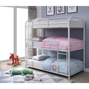 Cairo - Triple Bunk Bed White Twin