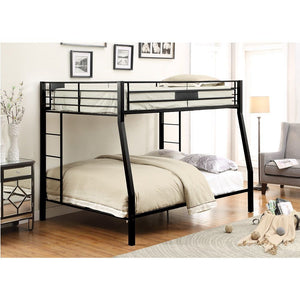 Limbra - Bunk Bed Sandy Black Full Long over Queen