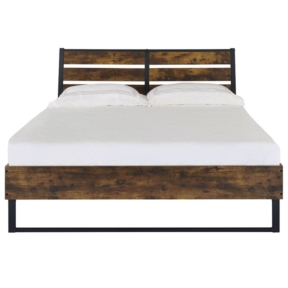 Juvanth - Bed Rustic Oak