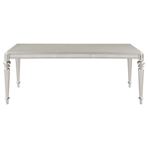 Bling Game - Extension Dining Table - Metallic Platinum