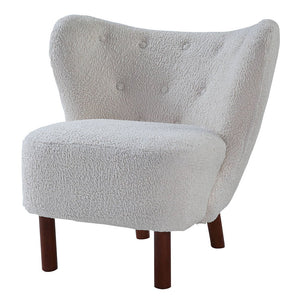 Zusud - Accent Chair - White Teddy Sherpa