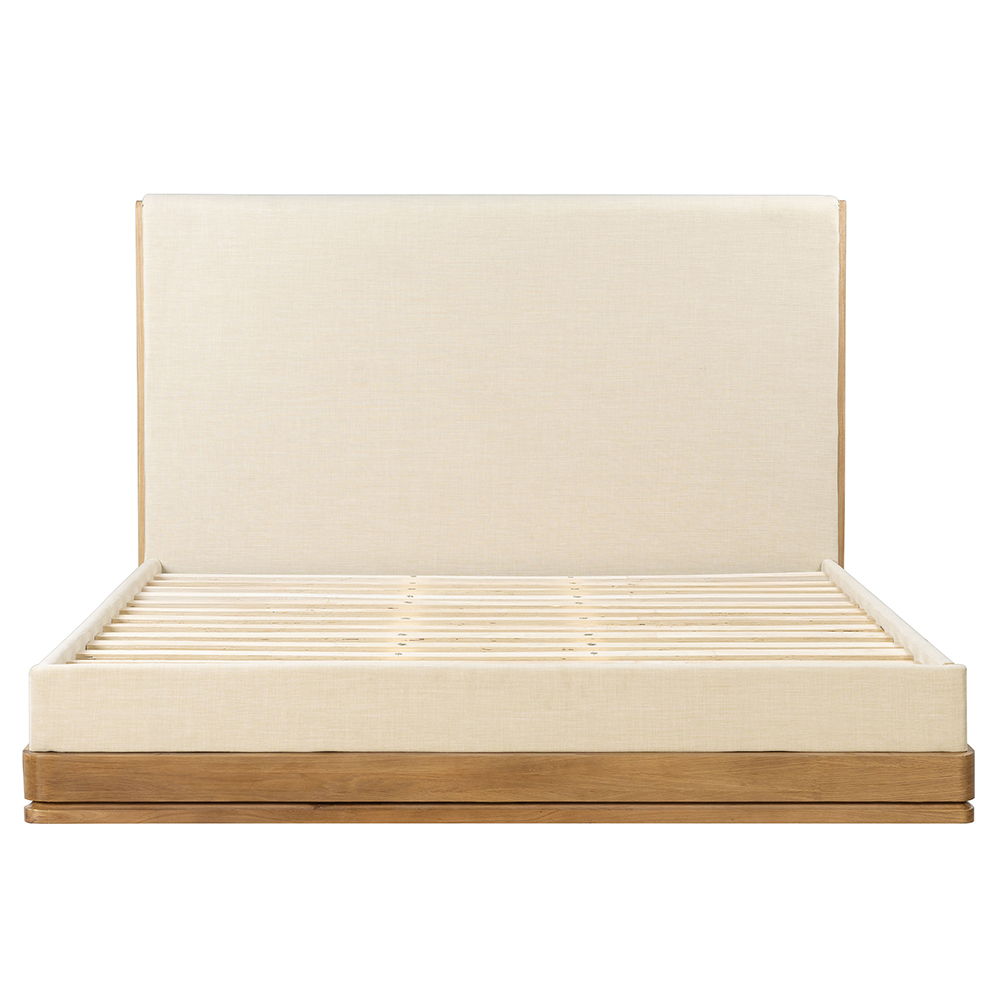 Zoey - Bed Beige & Oak