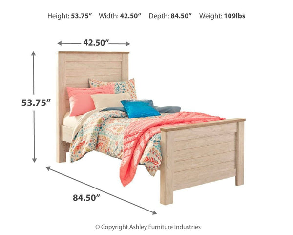 Willowton - Panel Bed