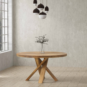 Crossings - Downtown Round Dining Table - Amber
