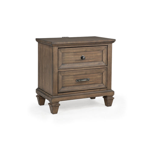 Mariana - Nightstand With USB Dark Brown