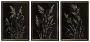 Janisburg - Wall Art Set (Set of 3) - Black / White / Brown