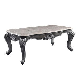Ariadne - Coffee Table - Marble Top & Platinum