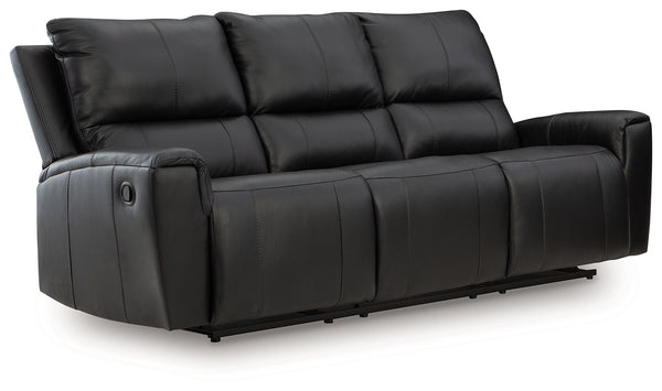 Glossmore - Reclining Sofa - Black