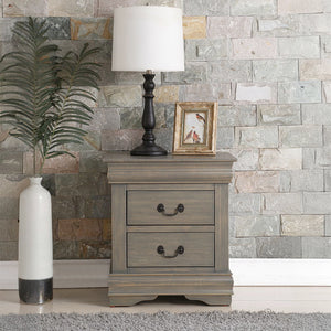 Louis Philippe - Nightstand Antique Gray