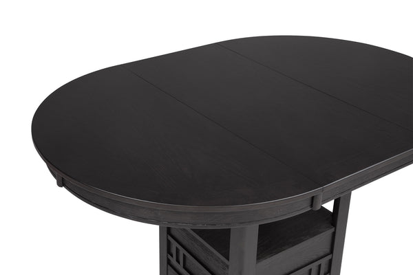 Hartwell - Counter Height Table - Charcoal Black