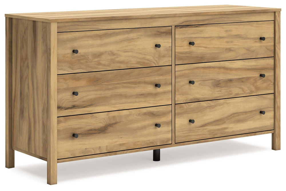 Bermacy - Light Brown - Six Drawer Dresser