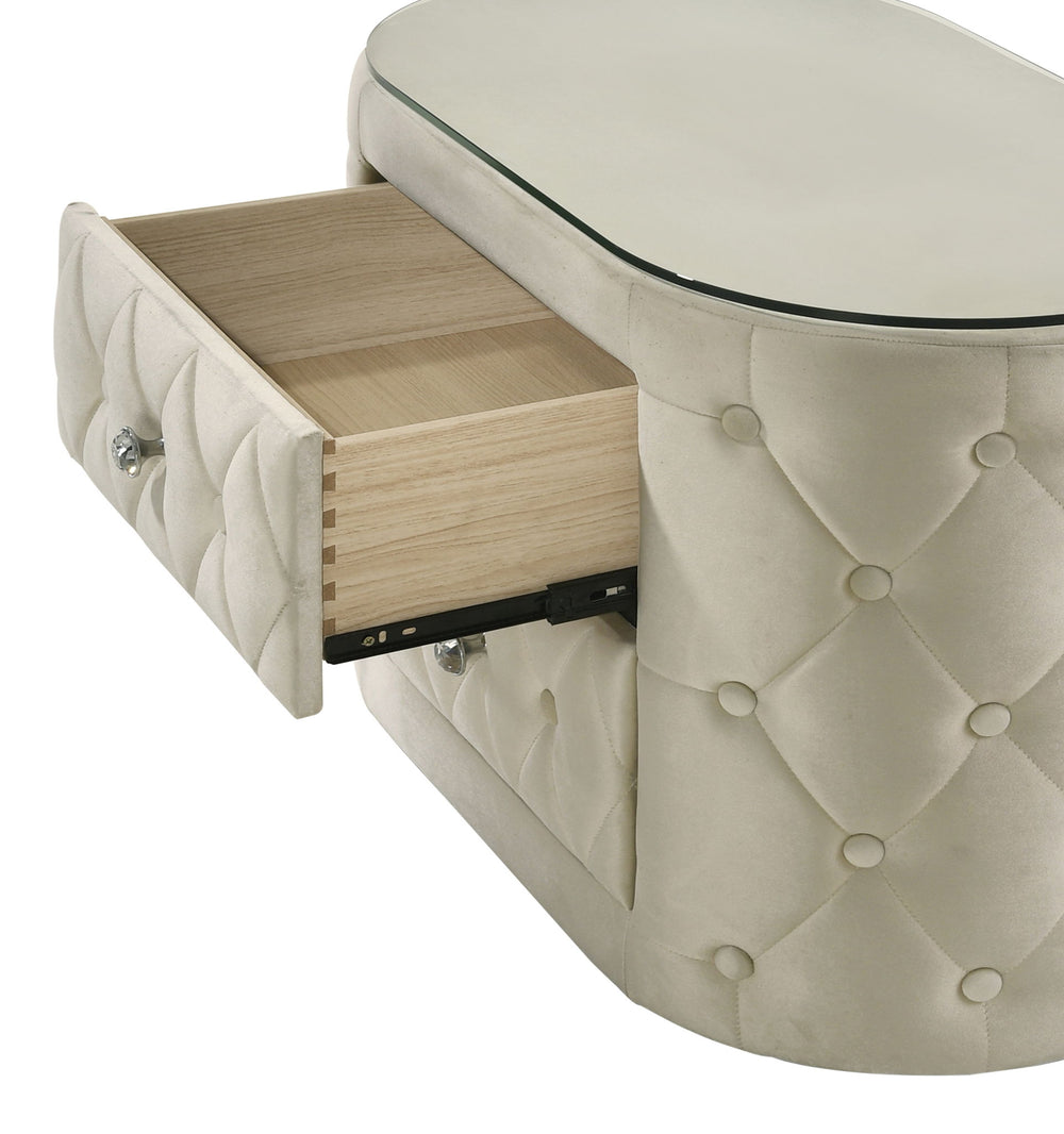 Voltare - Nightstand - Ivory