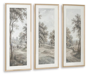 Dixonburg - Wall Art Set (Set of 3) - Taupe / Gray