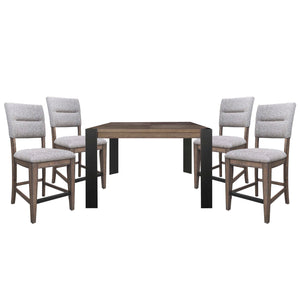 Cedar Fork - Dining Upholstered Counter Stool (Set of 2) - Smoked Arabica