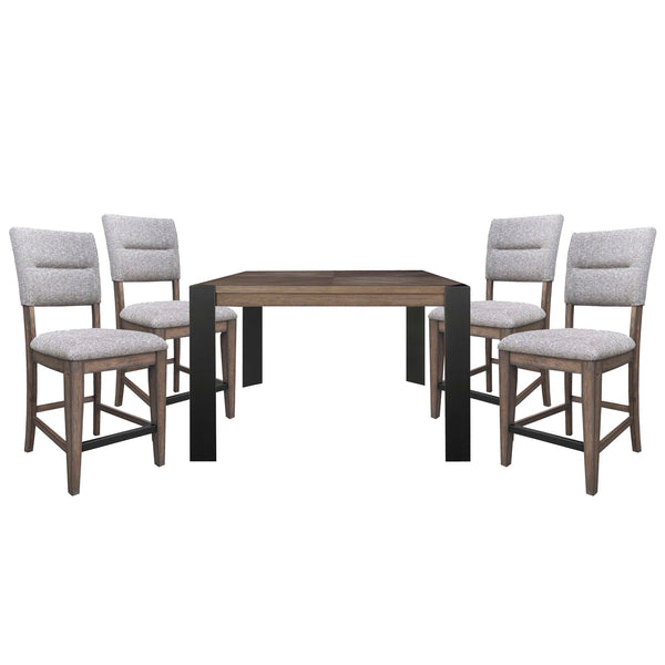 Cedar Fork - Dining Upholstered Counter Stool (Set of 2) - Smoked Arabica