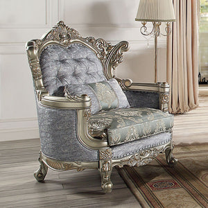 Miliani - Chair With Pillow - Fabric & Antique Bronze