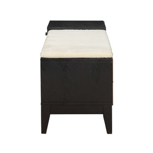 Boyet - Bench - Cream Fabric & Black