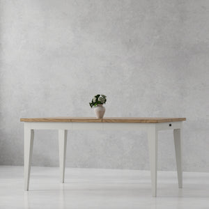 Americana Modern Dining - Rectangular Dining Table With Extensions - Cotton