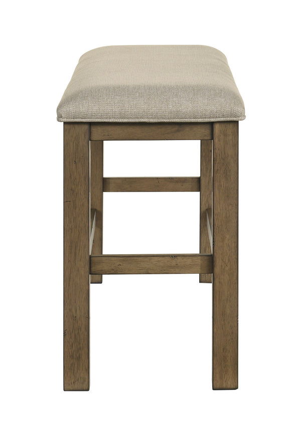 Cockrell - Counter Height Bench - Light Brown / Beige