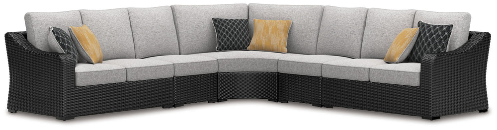 Beachcroft - Outdoor Sectional Black 3 Pc. Sectional