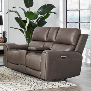 Hancock - Zero Gravity Power Reclining Console Loveseat P3