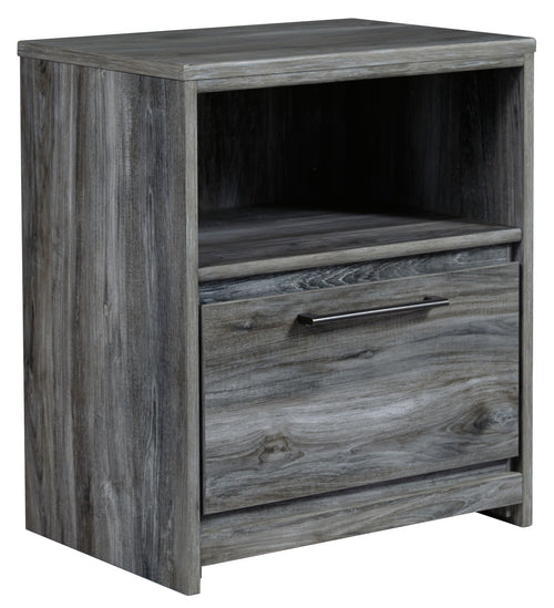 Baystorm - One Drawer Night Stand Gray