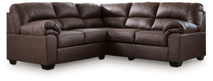 WillowBend - Sectional Dark Brown 2 Pc. Right Arm Facing Sofa Sectional