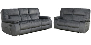 Chapman - Reclining Sofa Set Dark Gray 2 Pc. Sofa, Loveseat