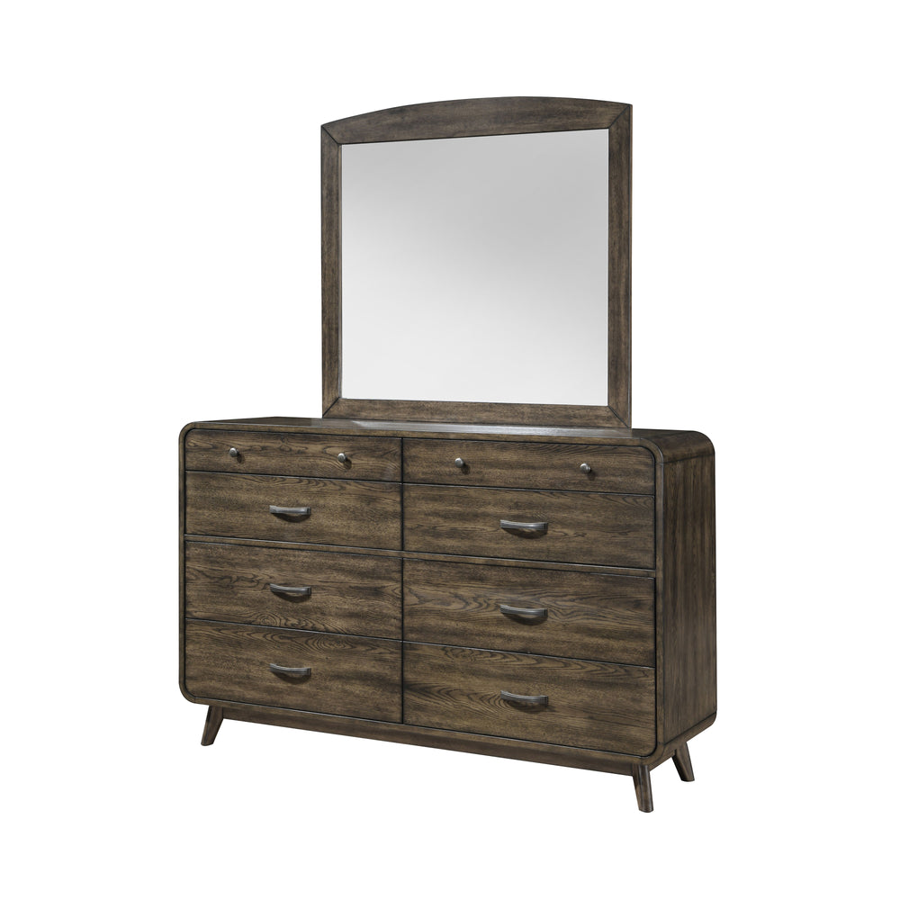 Rex  - Dresser & Mirror - Brown