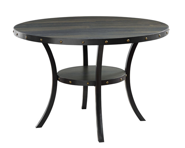 Crispin - Round Dining Table - Smoke - Wood