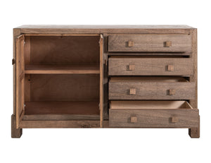 Atenas - Console With 4 Drawer And 2 Doors - Brown