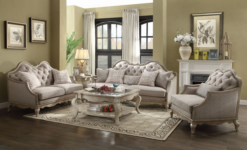 Chelmsford - Sofa - Beige Fabric & Antique Taupe