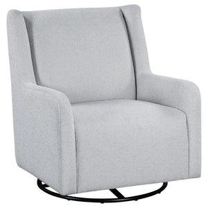 Serra - Boucle Upholstered Swivel Glider Recliner Gray